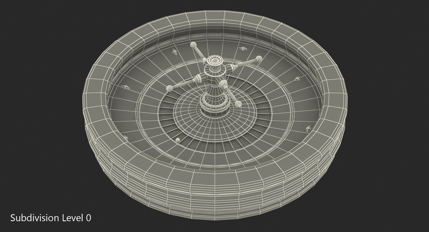 Roulette Wheel 3D model