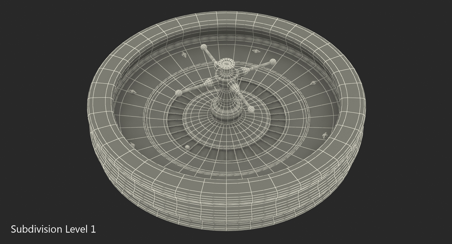 Roulette Wheel 3D model