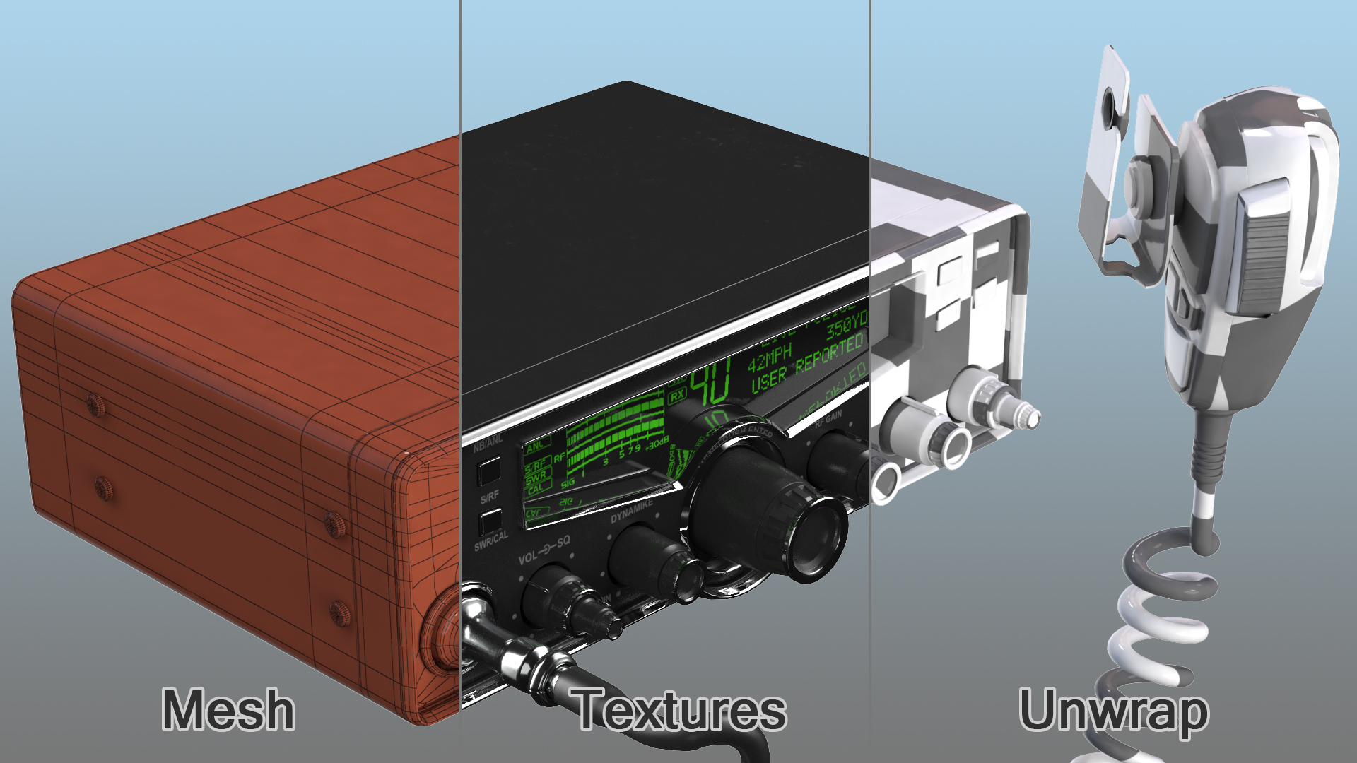 3D model CB Radio