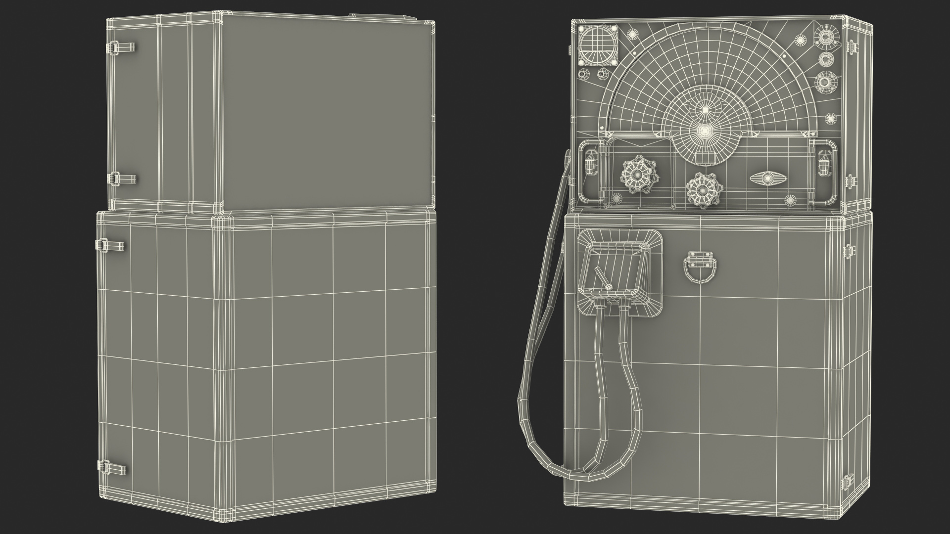 Vintage Military Radio Amplifier 3D
