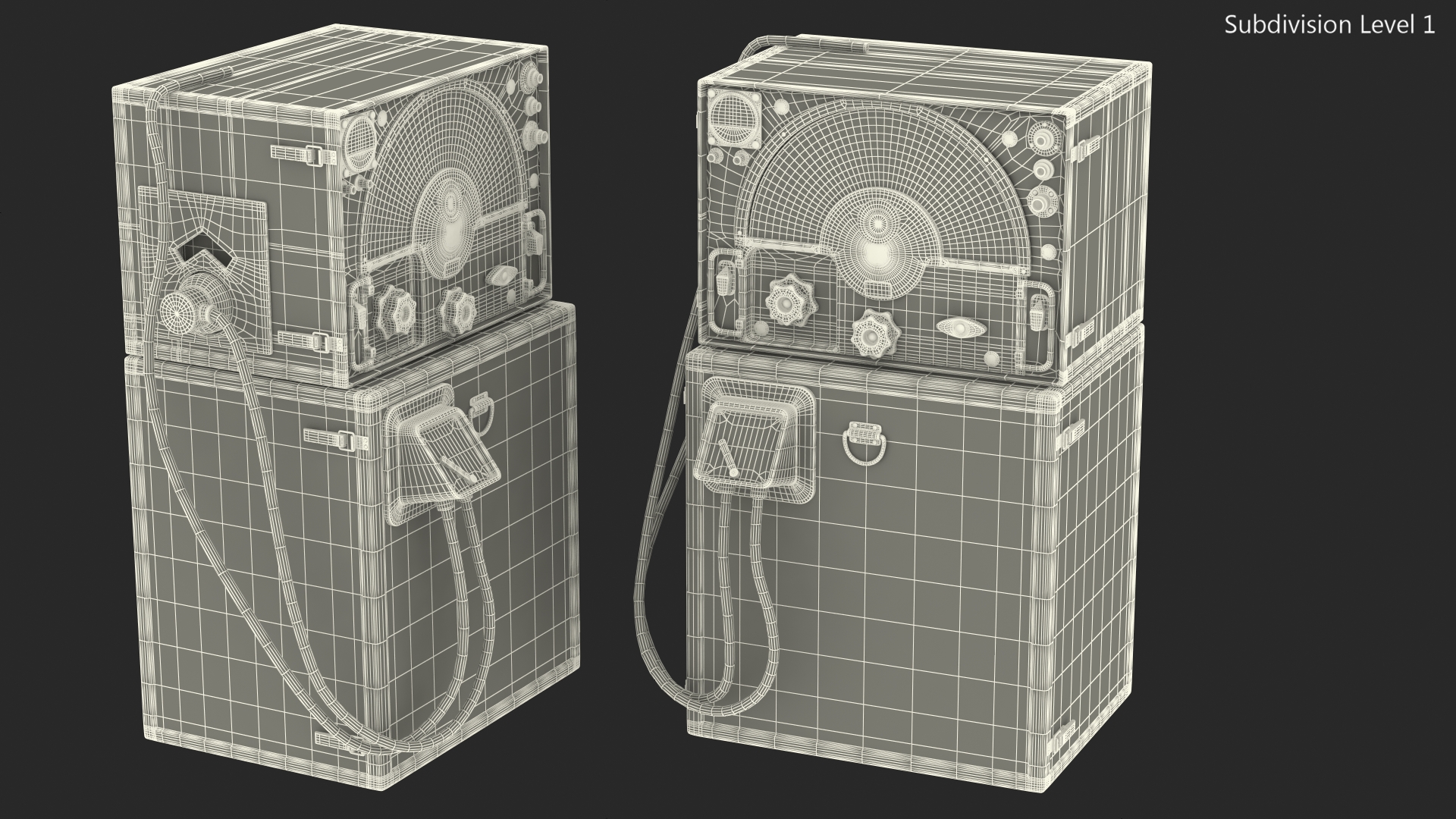 Vintage Military Radio Amplifier 3D