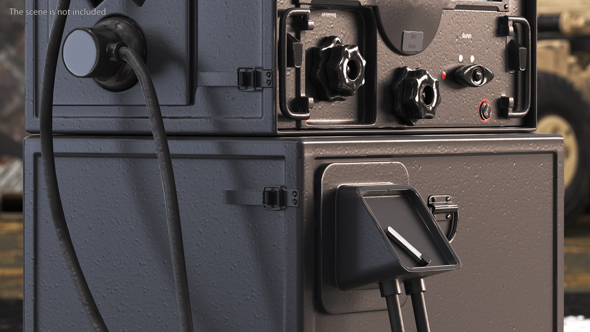 Vintage Military Radio Amplifier 3D