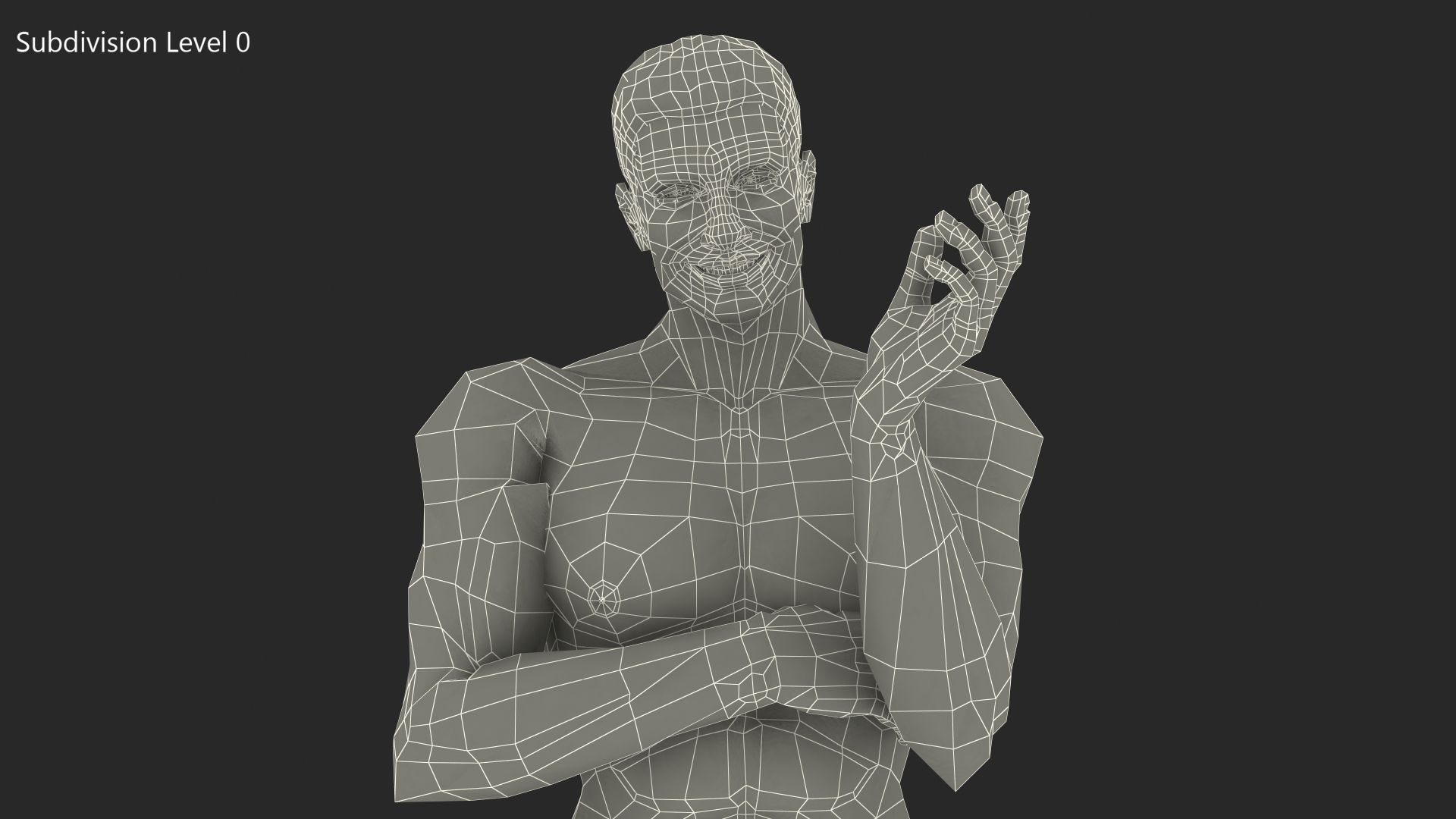 3D Fit Man Standing Pose