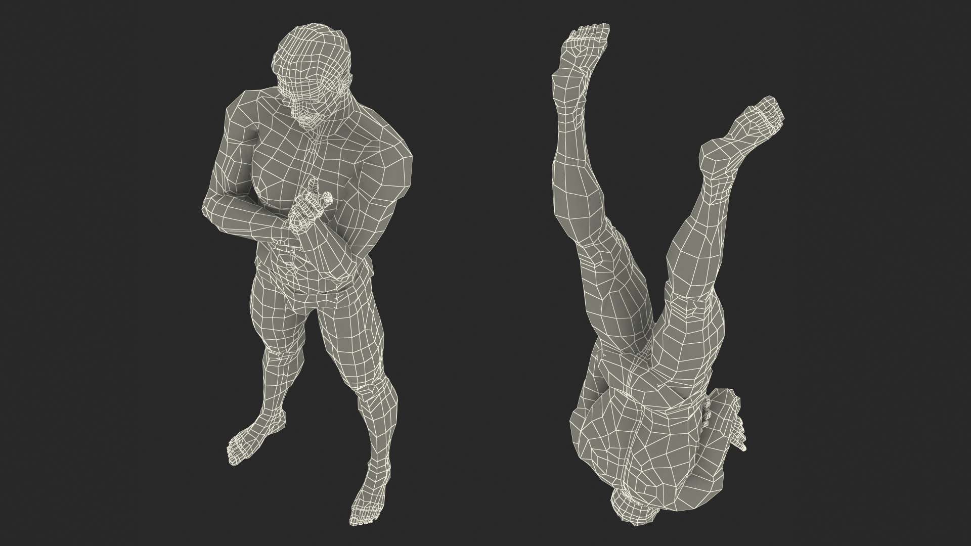 3D Fit Man Standing Pose