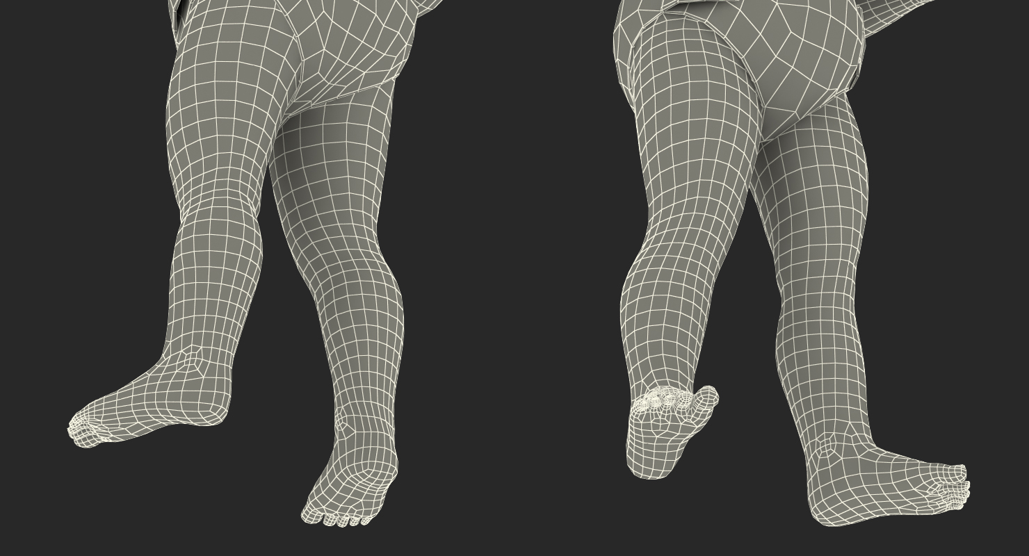 Baby Boy Standing 3D