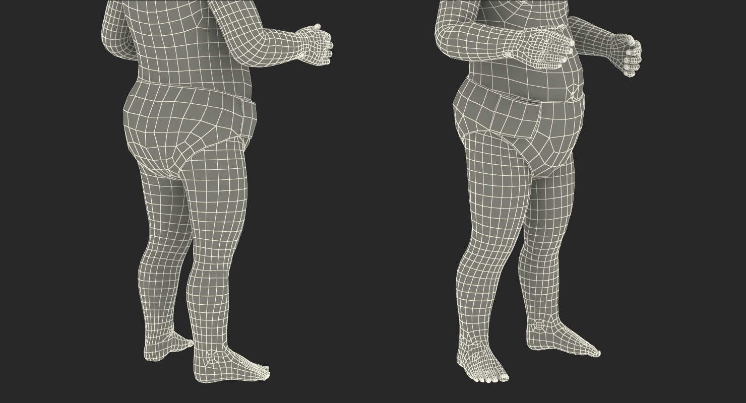 Baby Boy Standing 3D