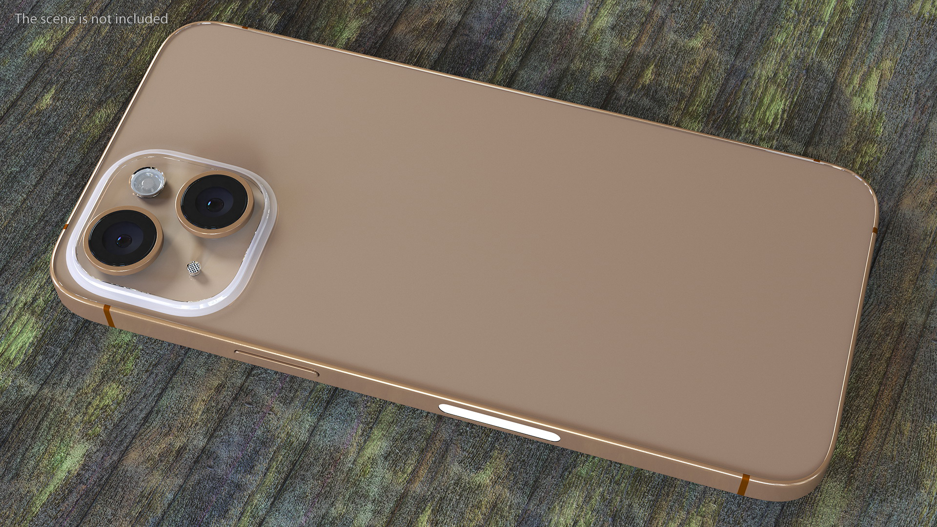 3D model Smartphone Brown Dual SIM