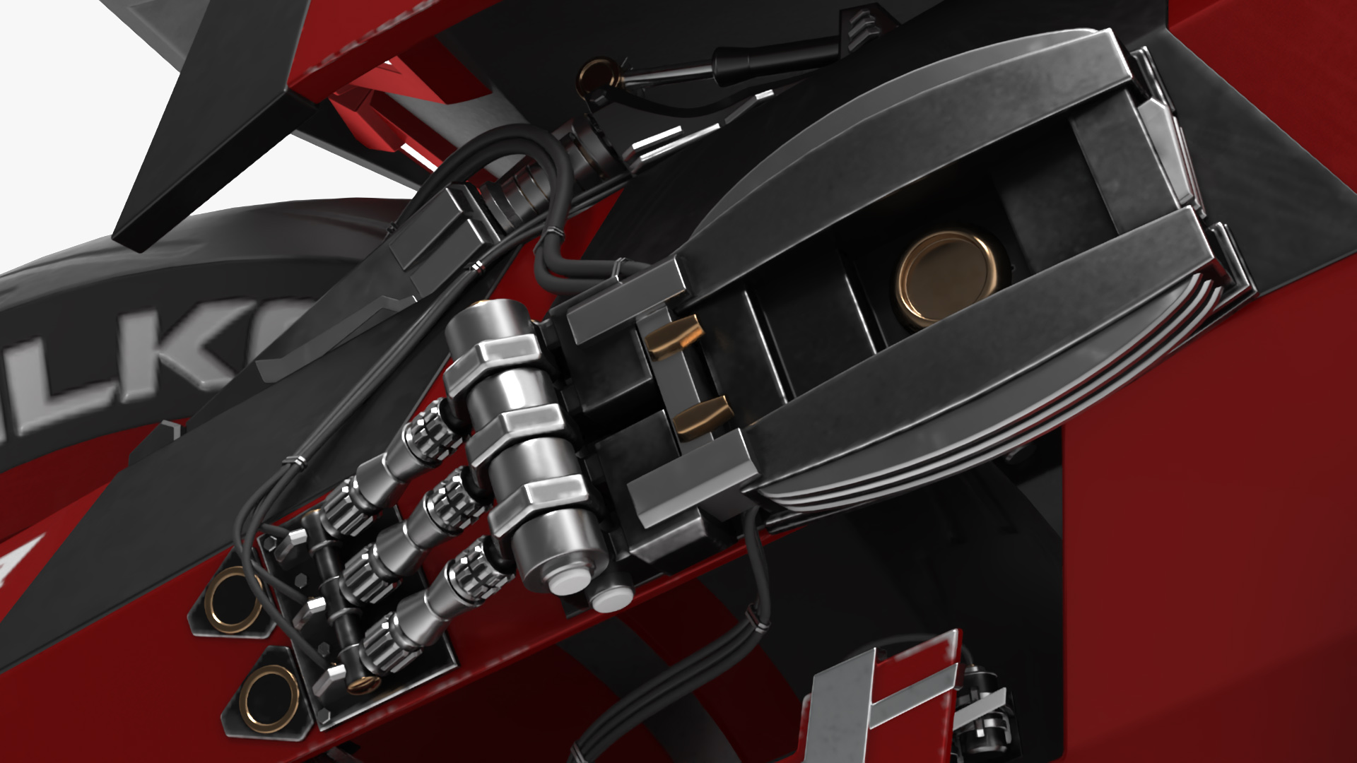 3D model Futuristic Racing Motorbike Concept