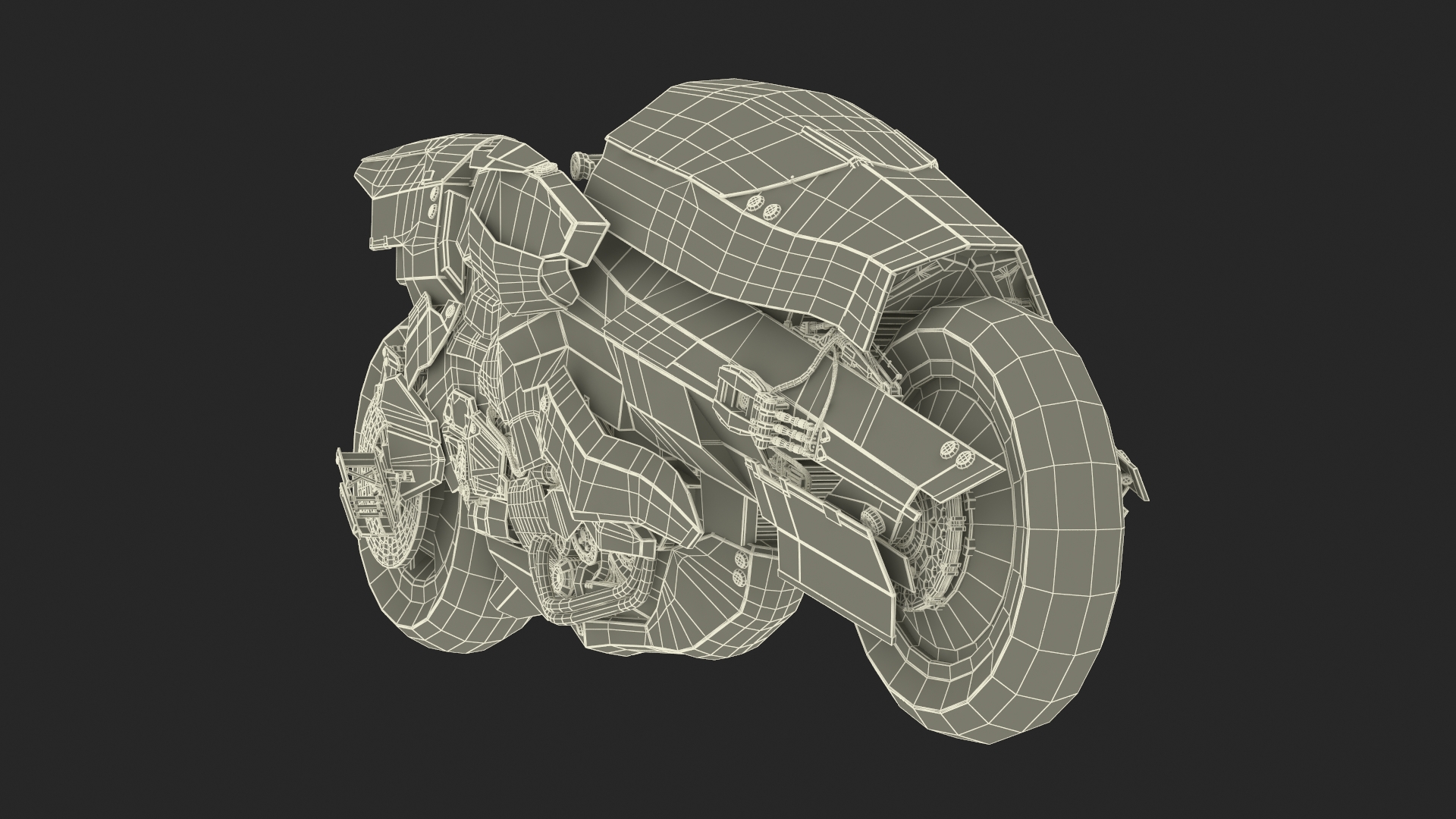 3D model Futuristic Racing Motorbike Concept