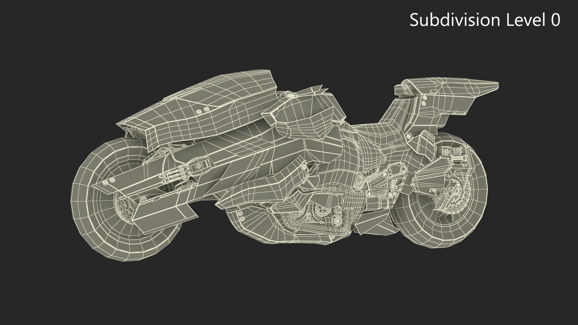 3D model Futuristic Racing Motorbike Concept