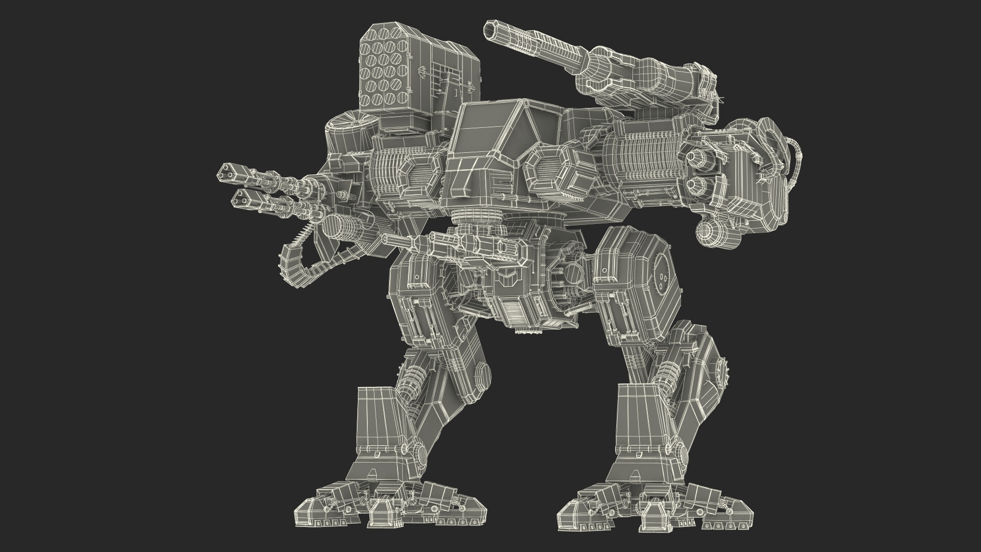 3D Large Walking War Robot model
