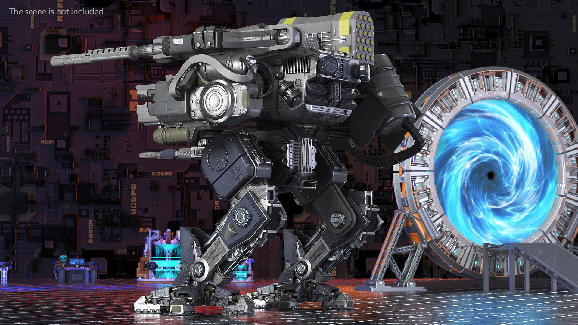 3D Large Walking War Robot model