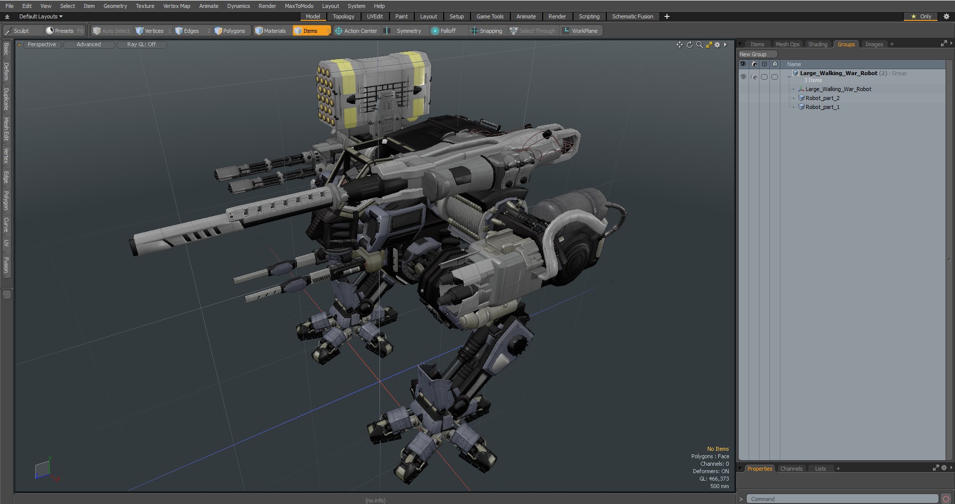 3D Large Walking War Robot model