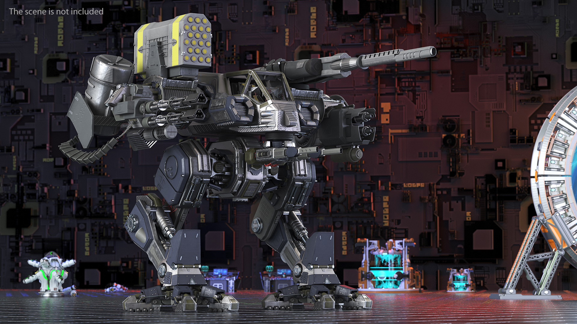 3D Large Walking War Robot model