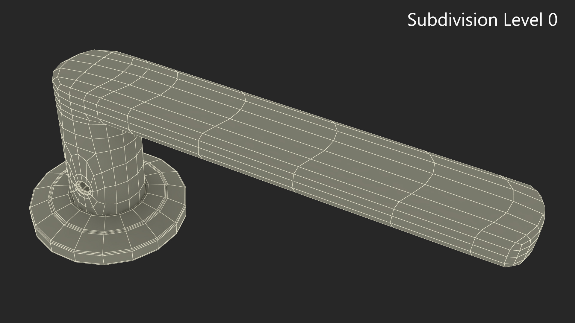 Black Straight Door Handles 3D
