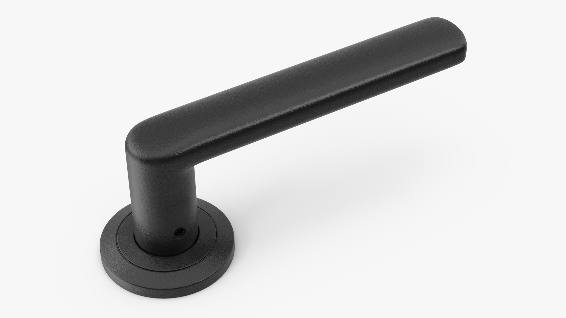 Black Straight Door Handles 3D