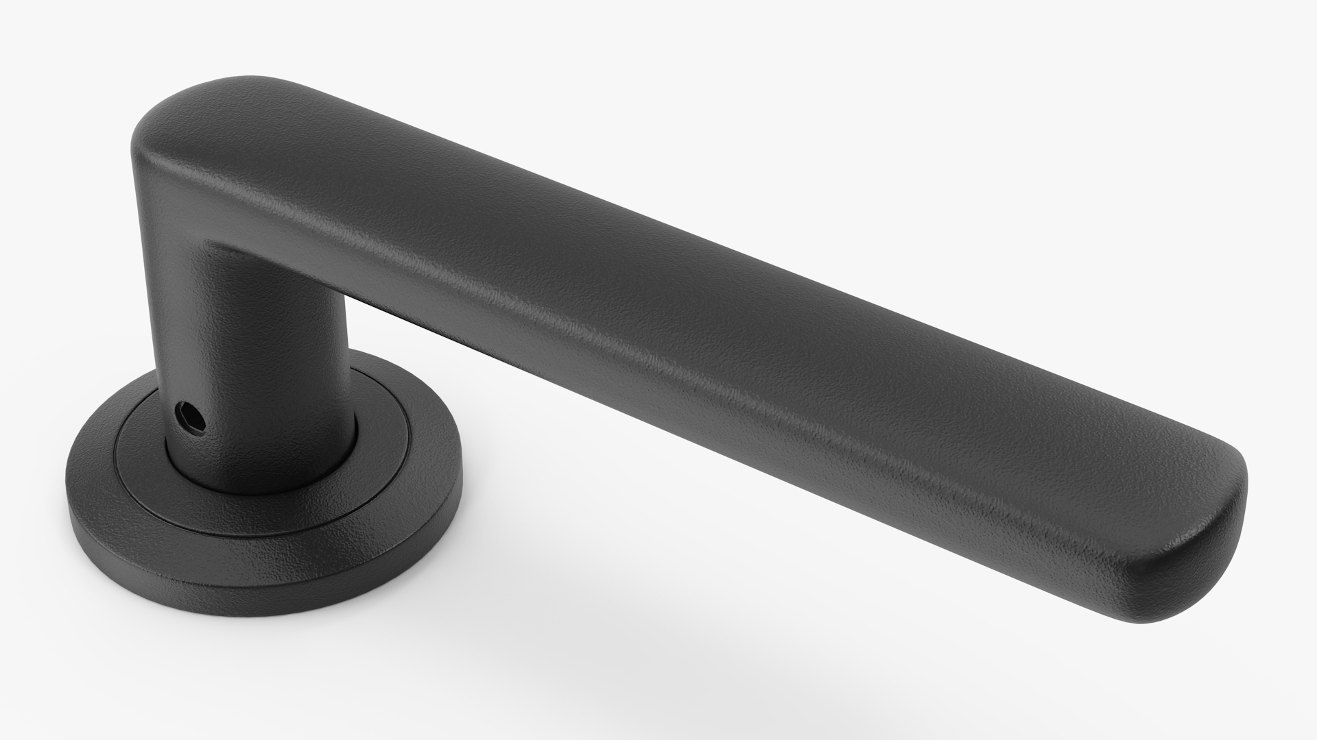 Black Straight Door Handles 3D