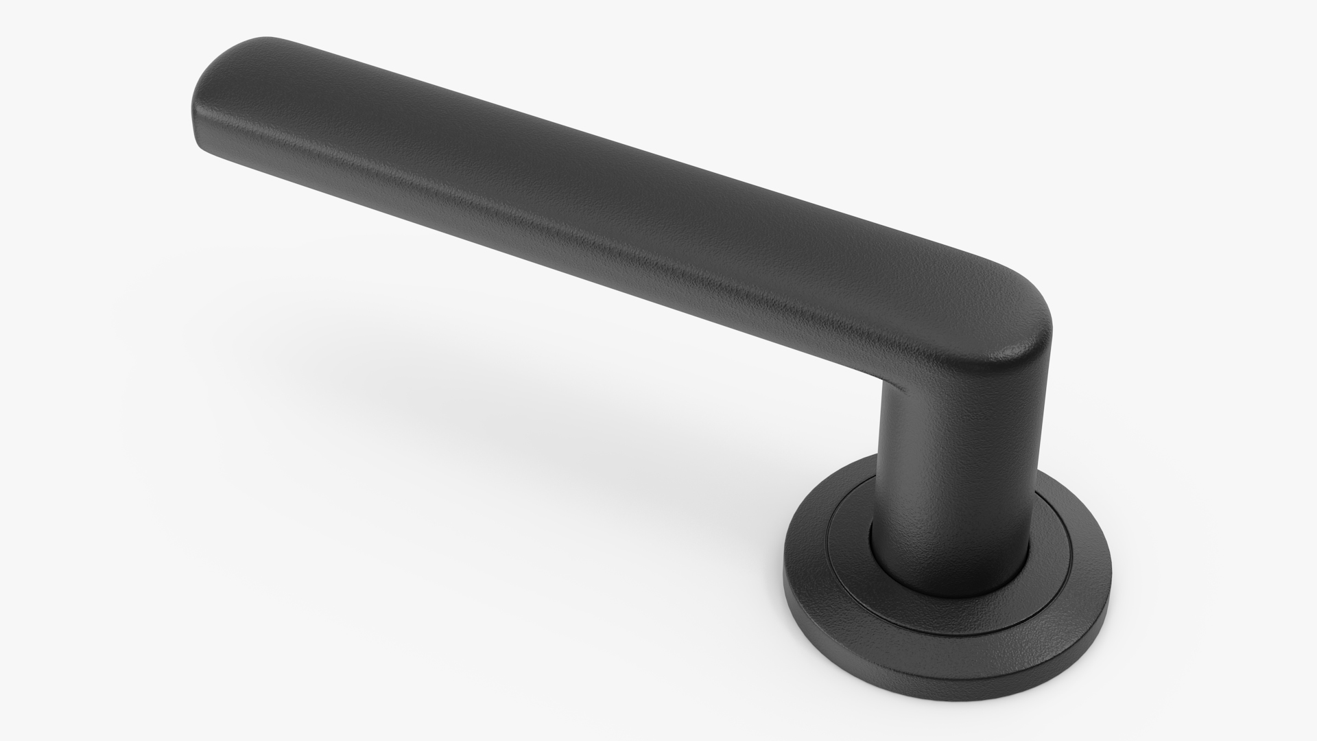 Black Straight Door Handles 3D