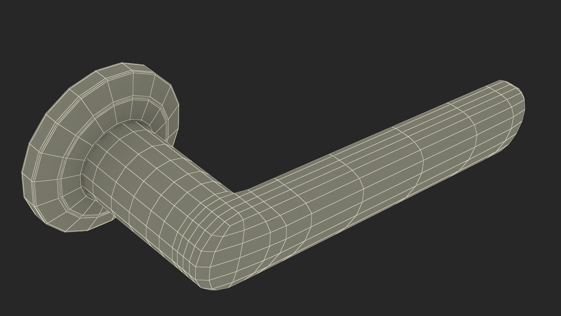 Black Straight Door Handles 3D