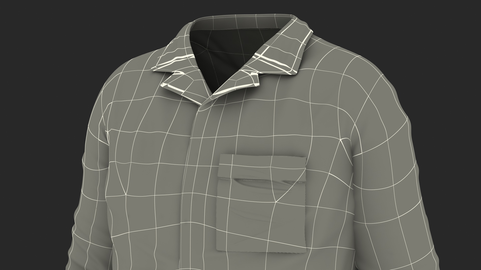 3D model Men Plaid Shirt