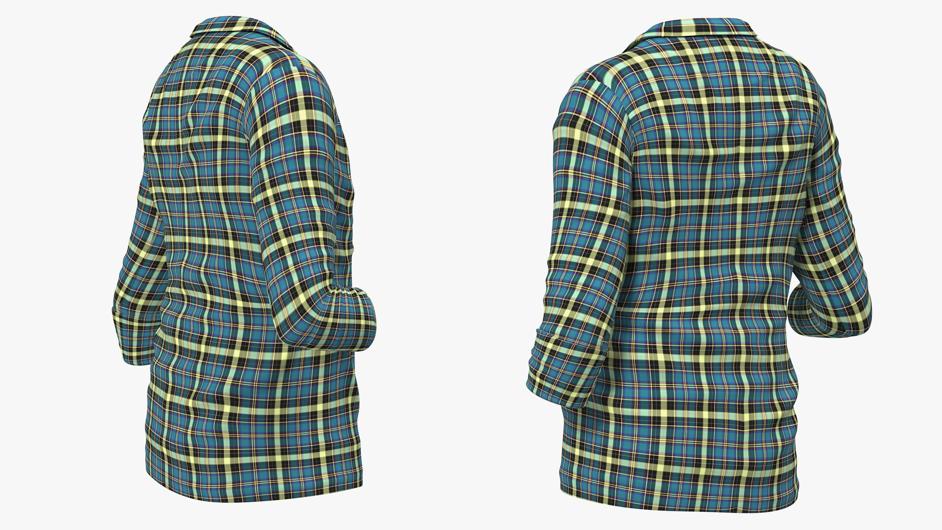 3D model Men Plaid Shirt