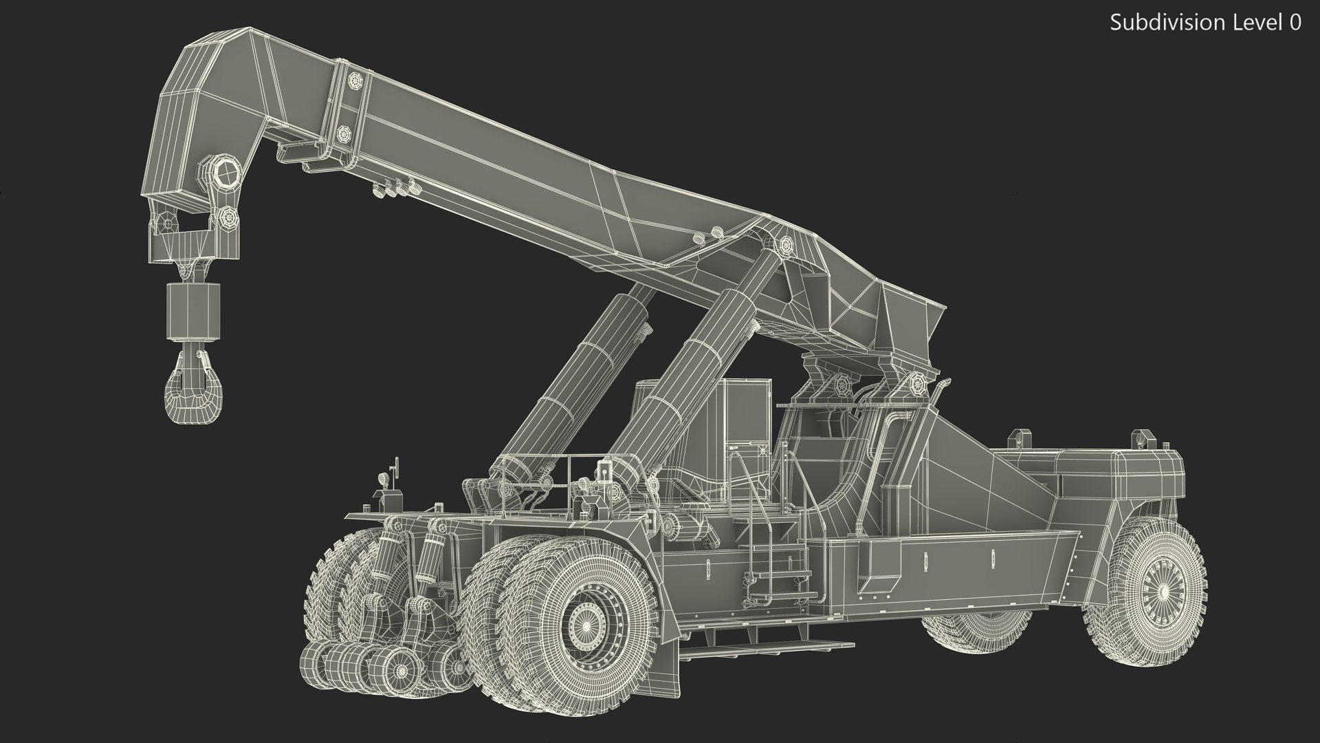 Reach Stacker Container Handler NC Nielsen 3D