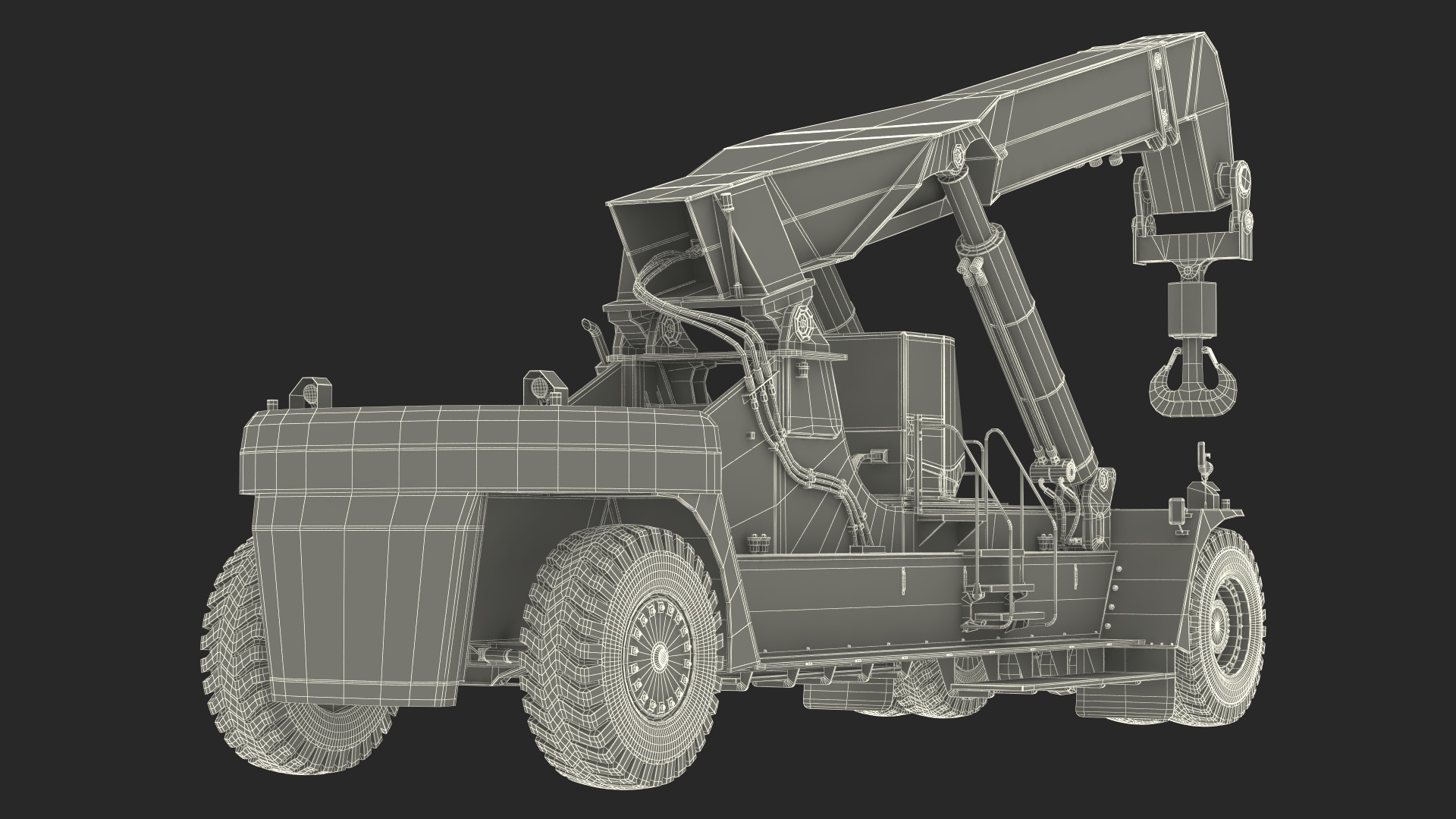 Reach Stacker Container Handler NC Nielsen 3D