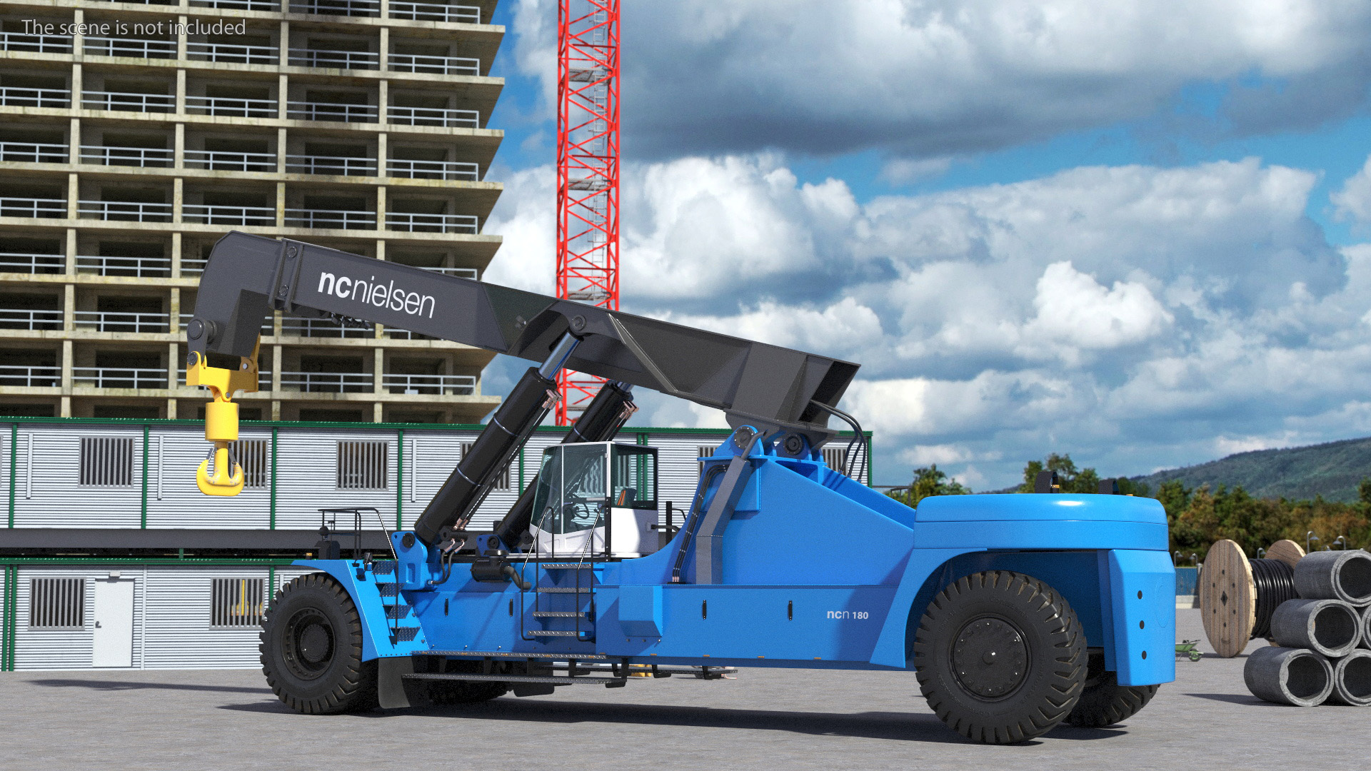Reach Stacker Container Handler NC Nielsen 3D