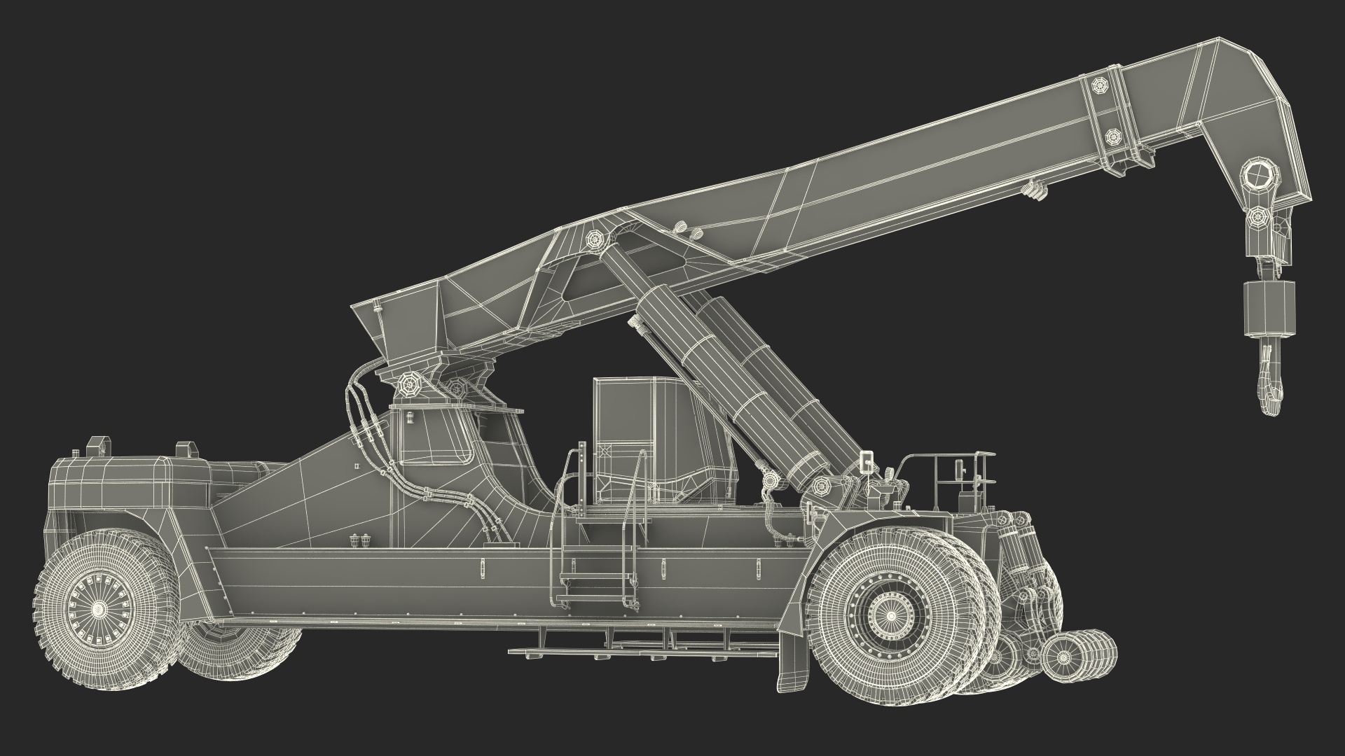 Reach Stacker Container Handler NC Nielsen 3D
