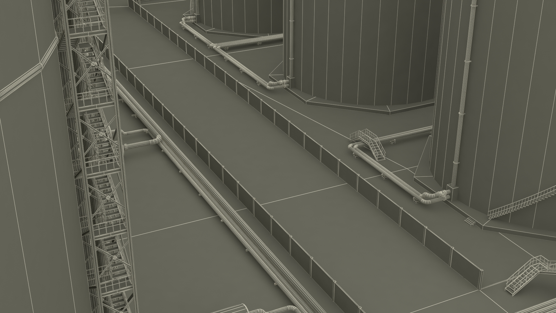 LNG Export Terminal 3D model