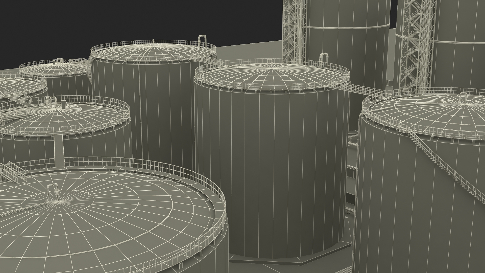 LNG Export Terminal 3D model