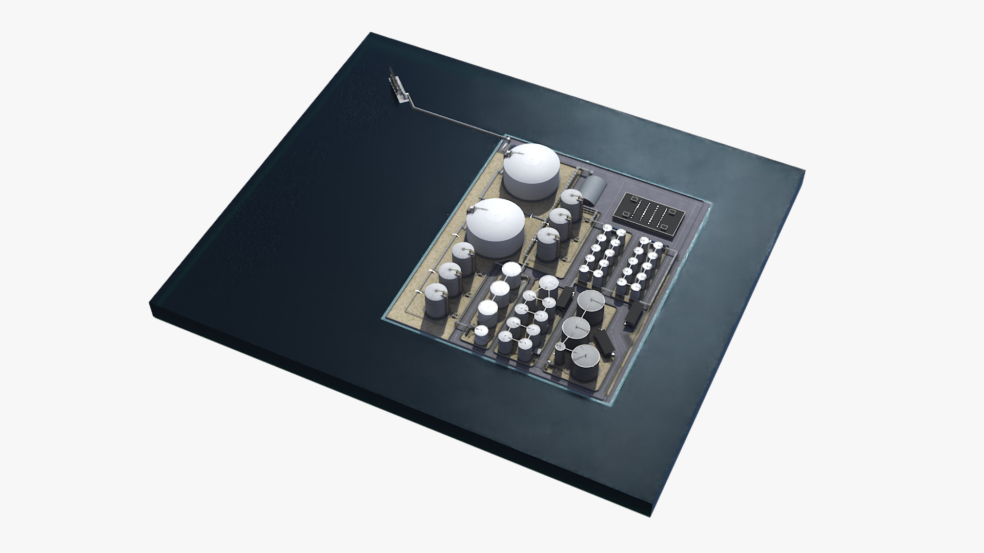 LNG Export Terminal 3D model