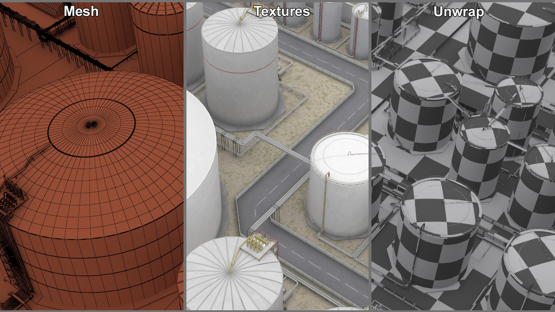 LNG Export Terminal 3D model