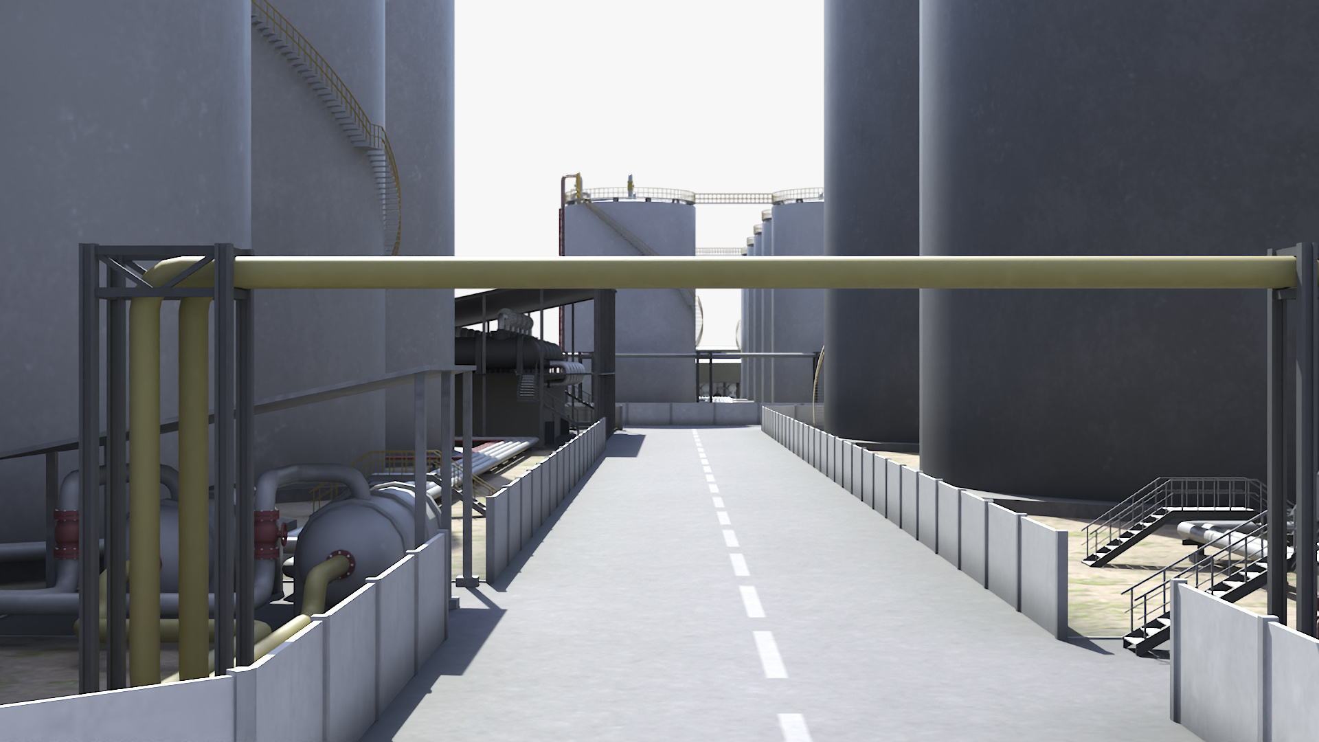 LNG Export Terminal 3D model