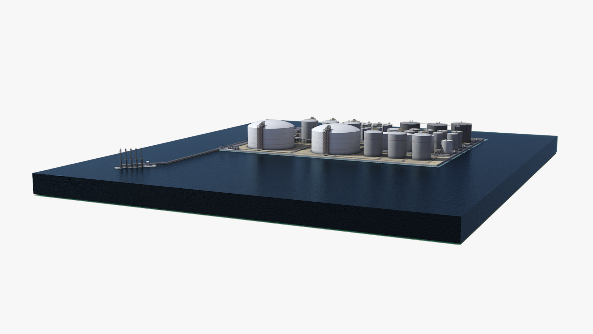LNG Export Terminal 3D model