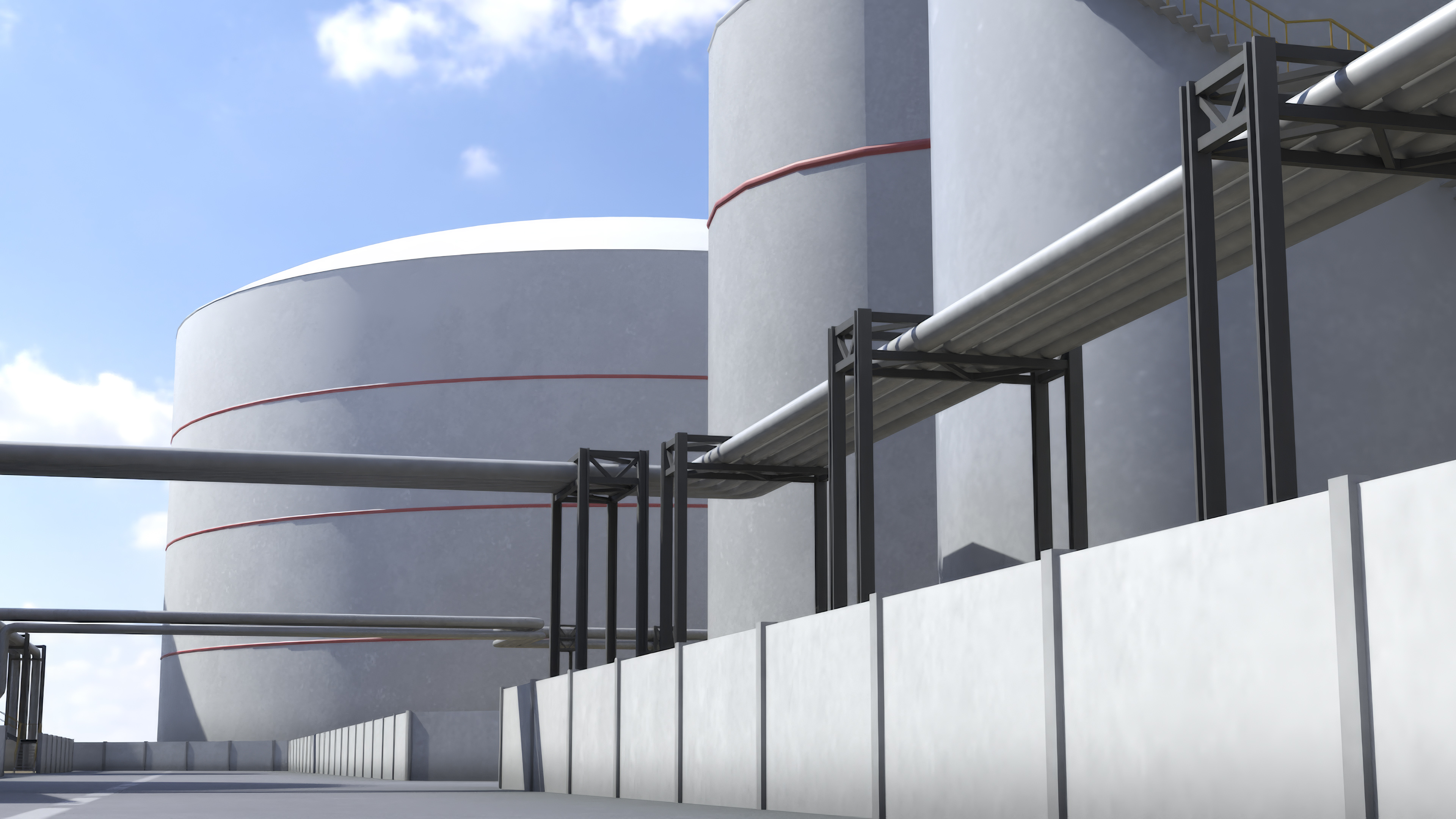 LNG Export Terminal 3D model