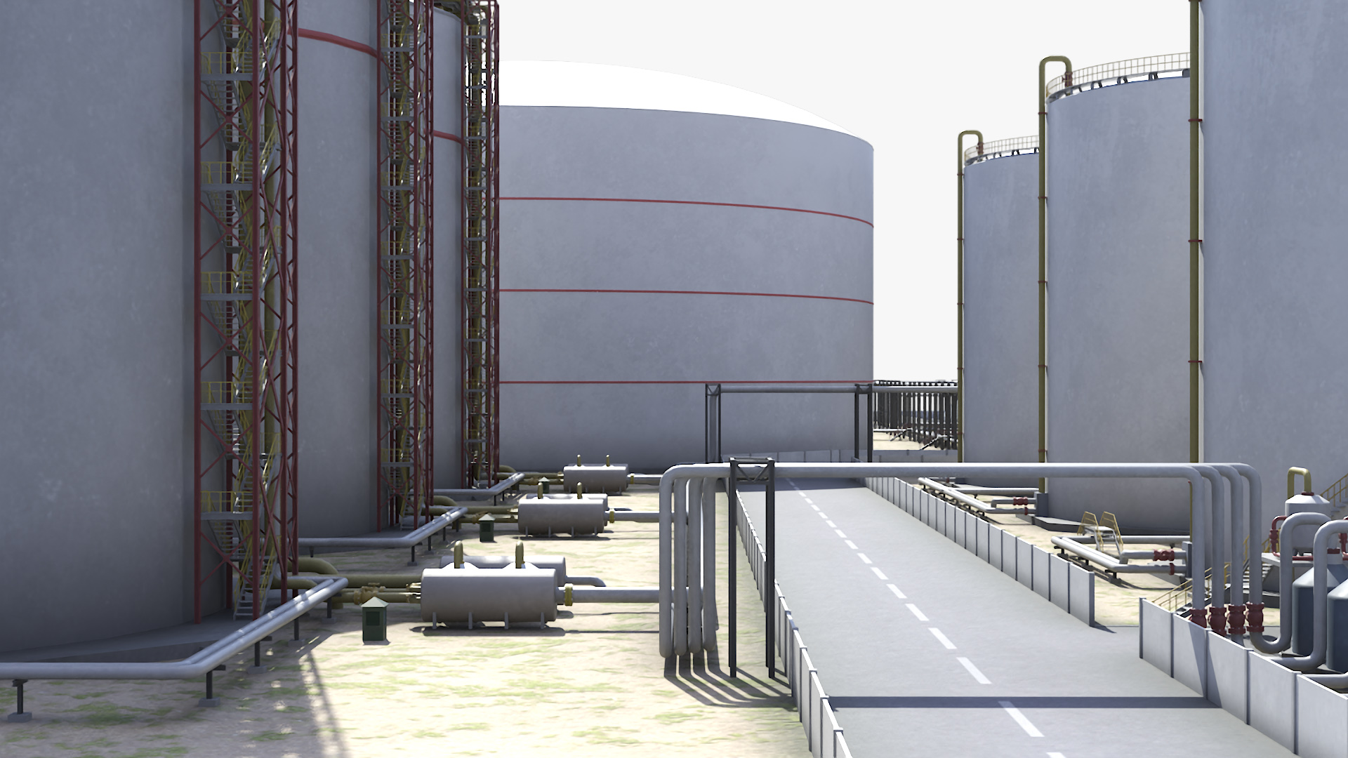 LNG Export Terminal 3D model