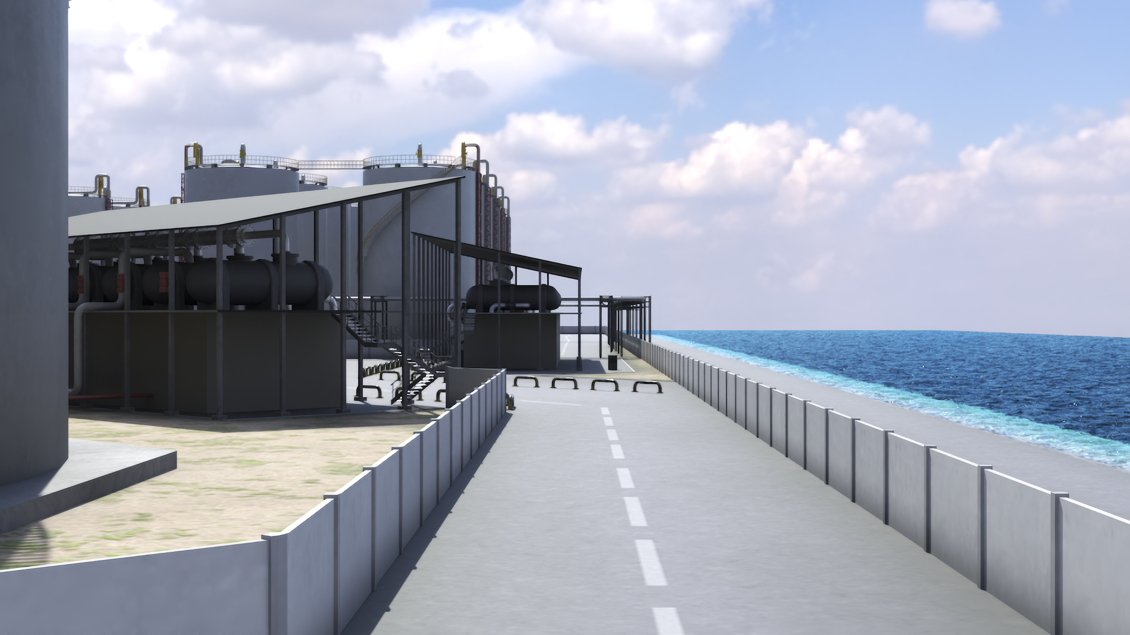 LNG Export Terminal 3D model
