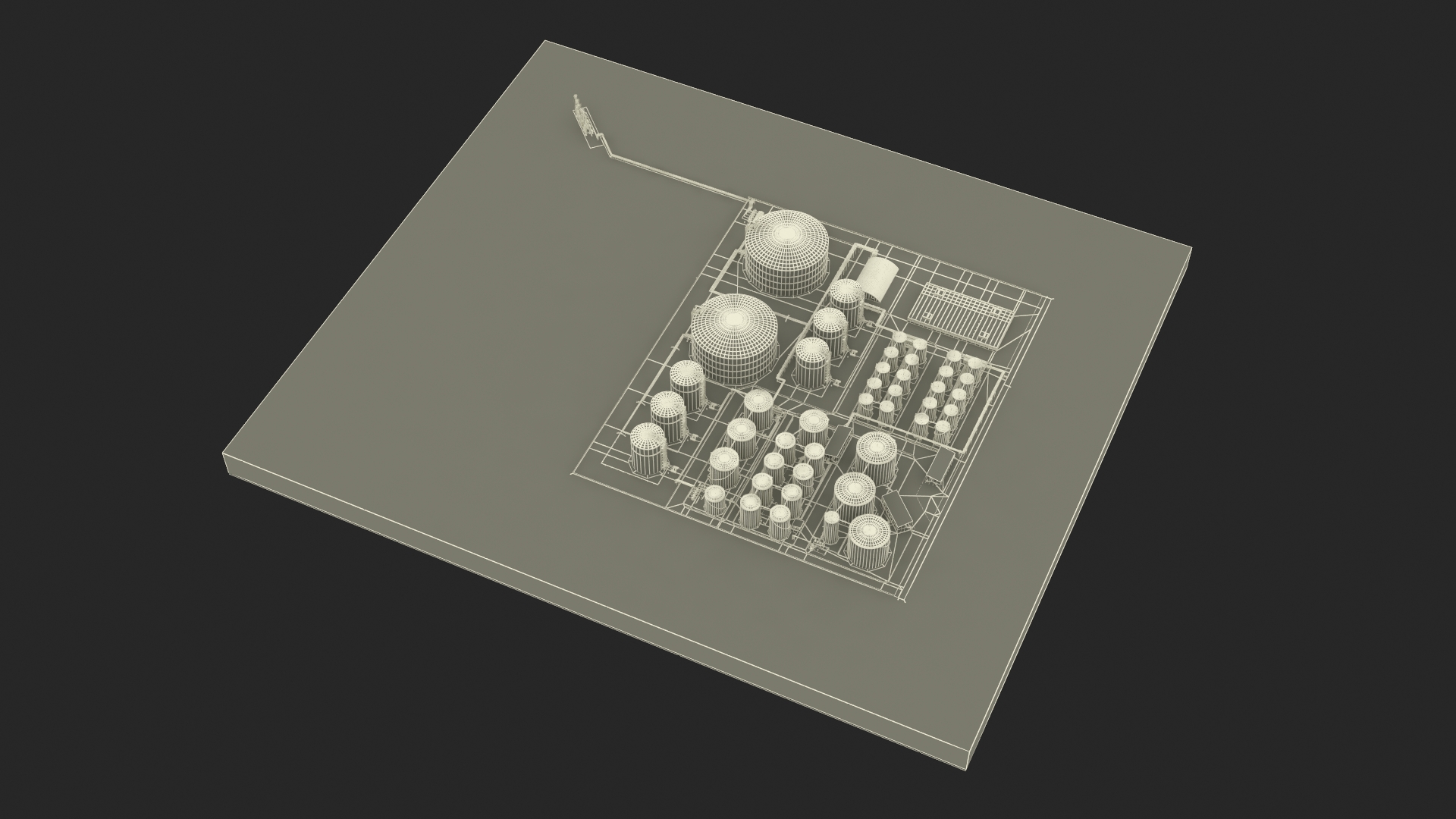 LNG Export Terminal 3D model