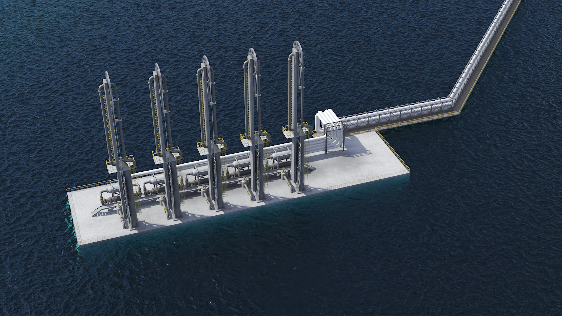LNG Export Terminal 3D model