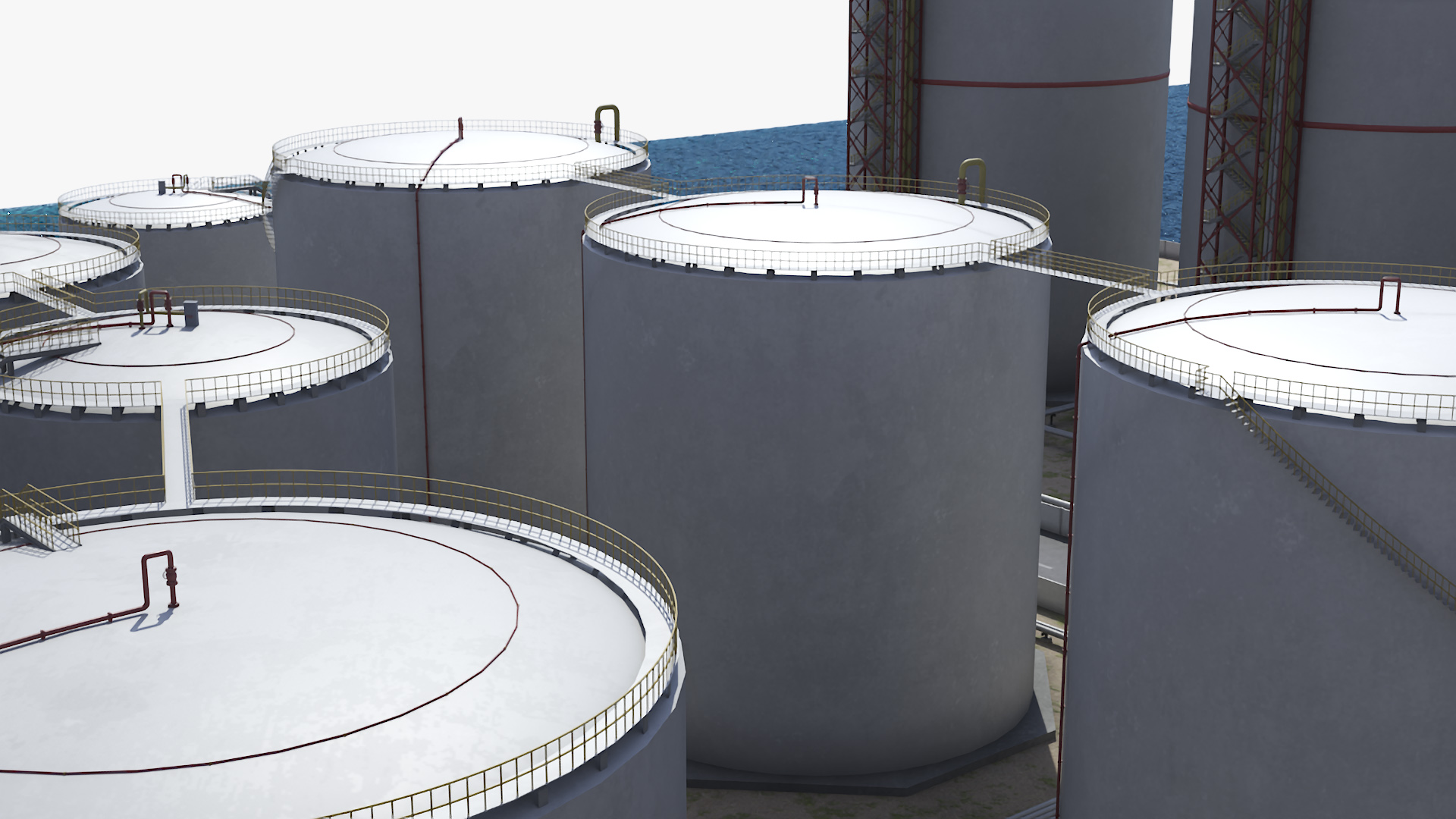 LNG Export Terminal 3D model
