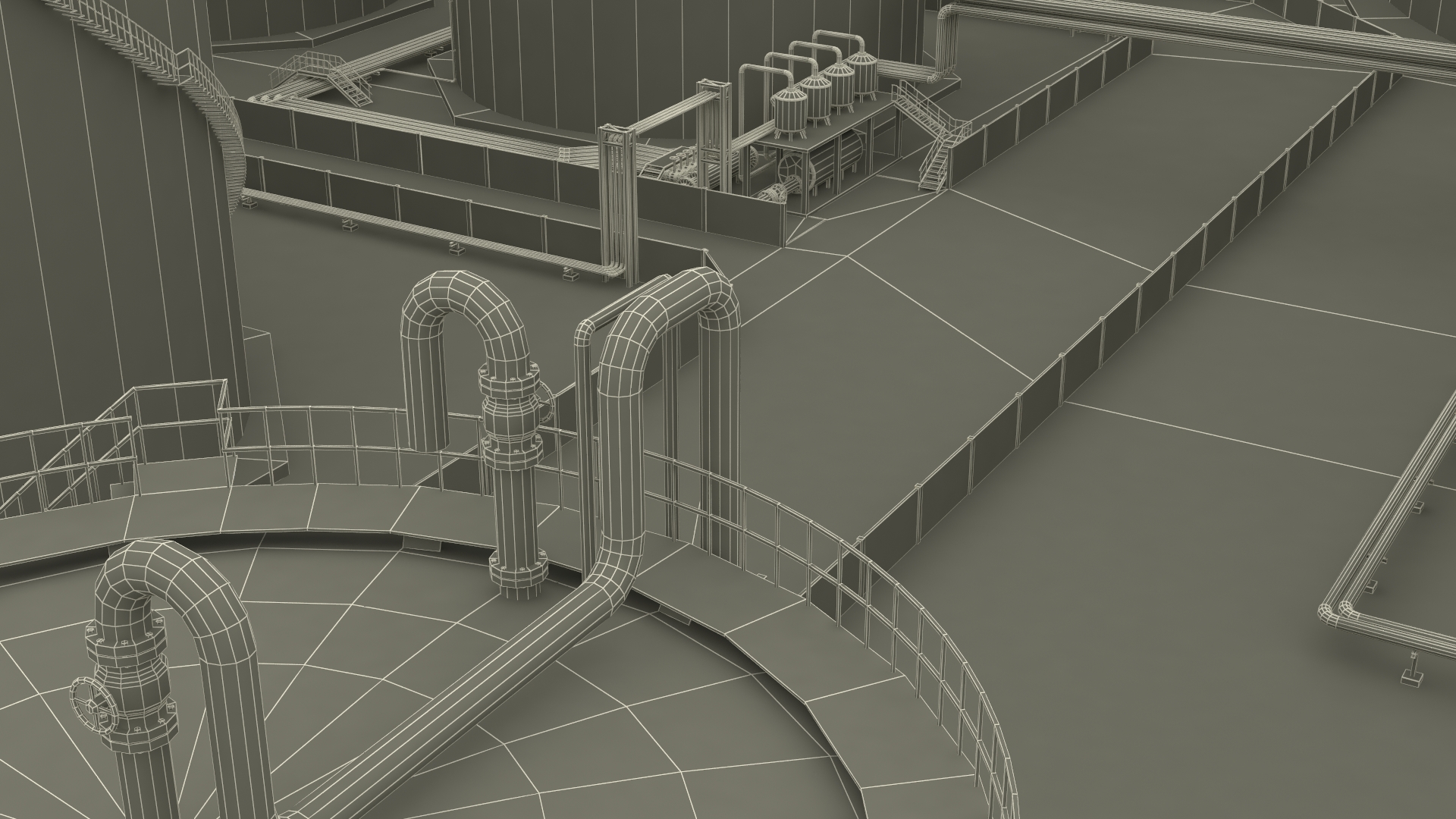 LNG Export Terminal 3D model