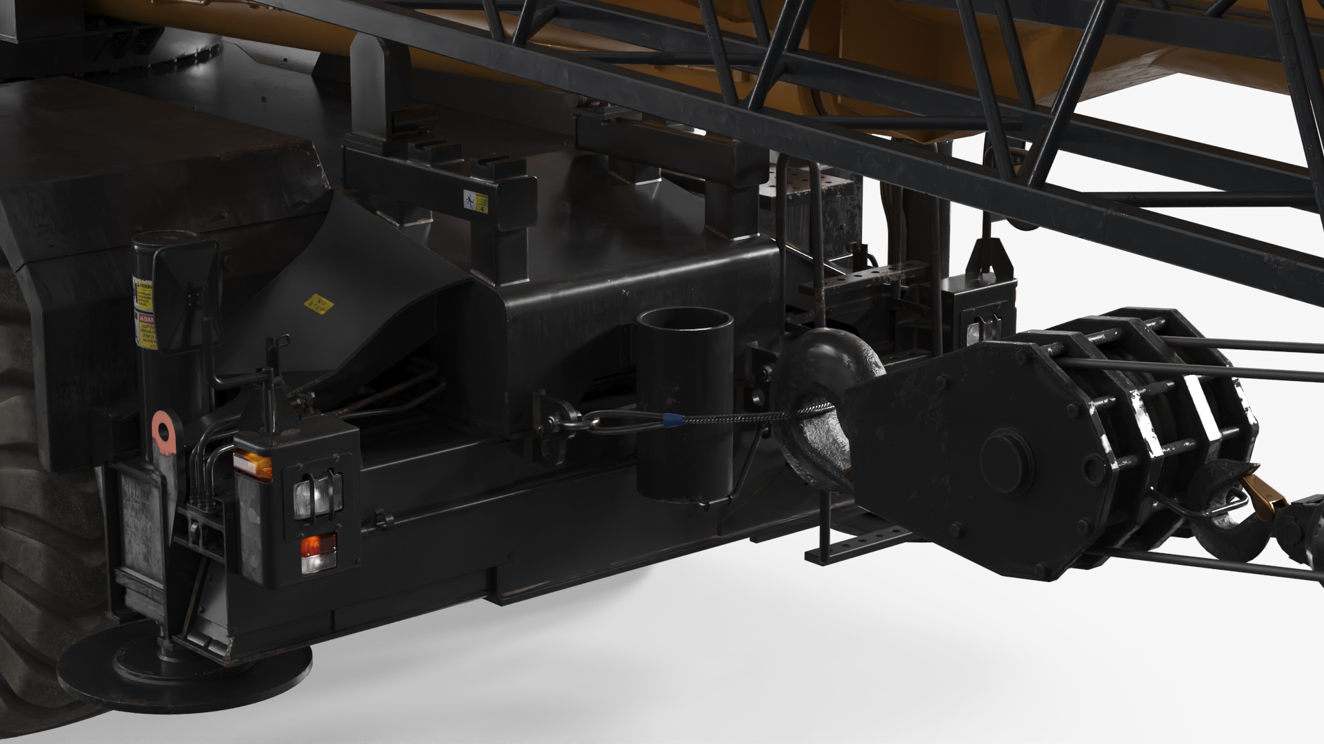 Industrial Lifting Crane Vehicle Rigged - view 12