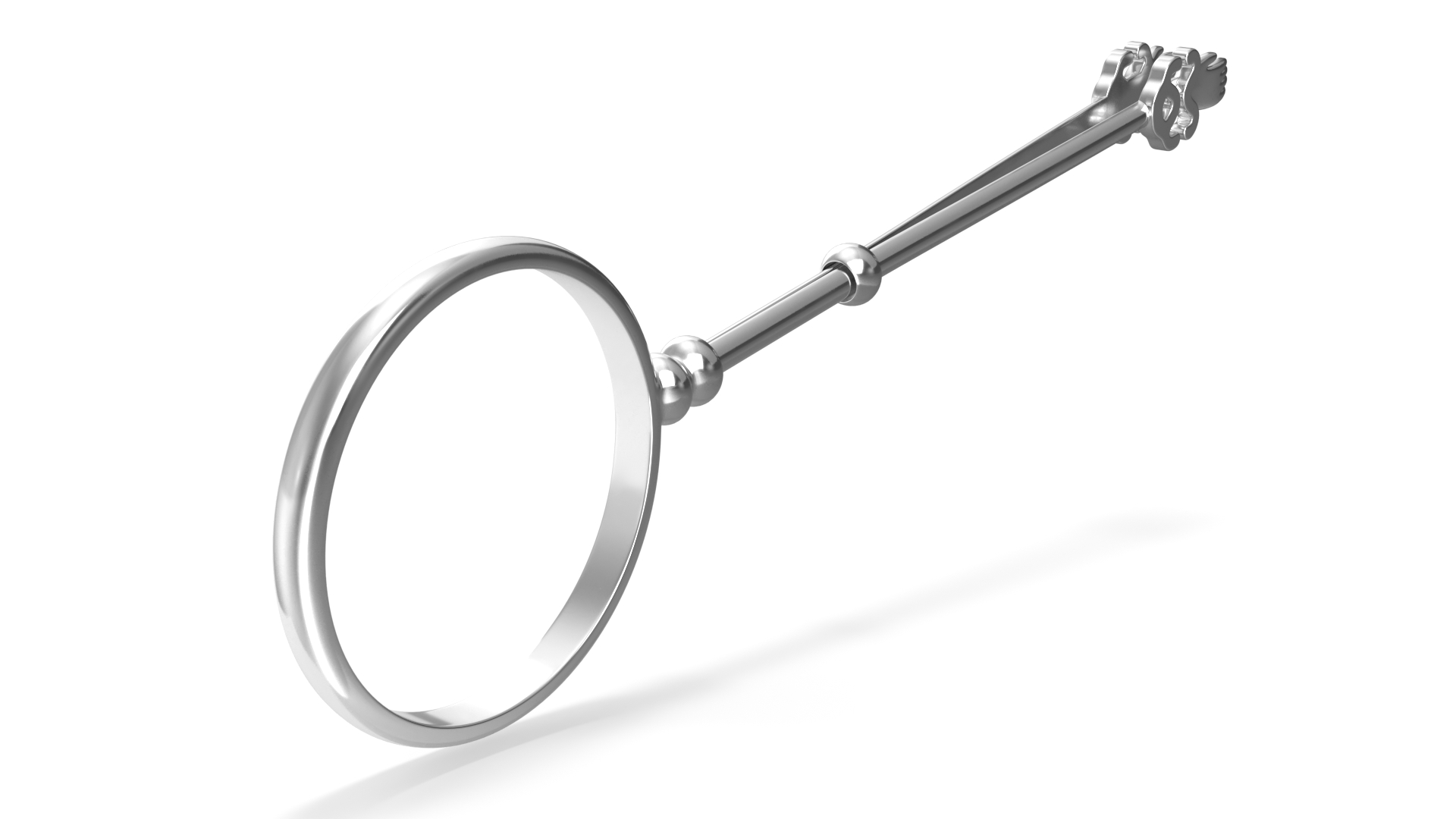 3D Vintage Silver Ring Cigarette Holder