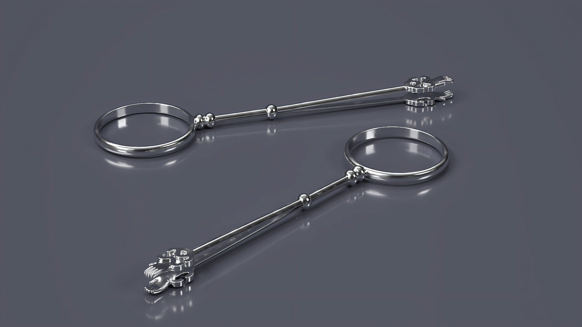 3D Vintage Silver Ring Cigarette Holder