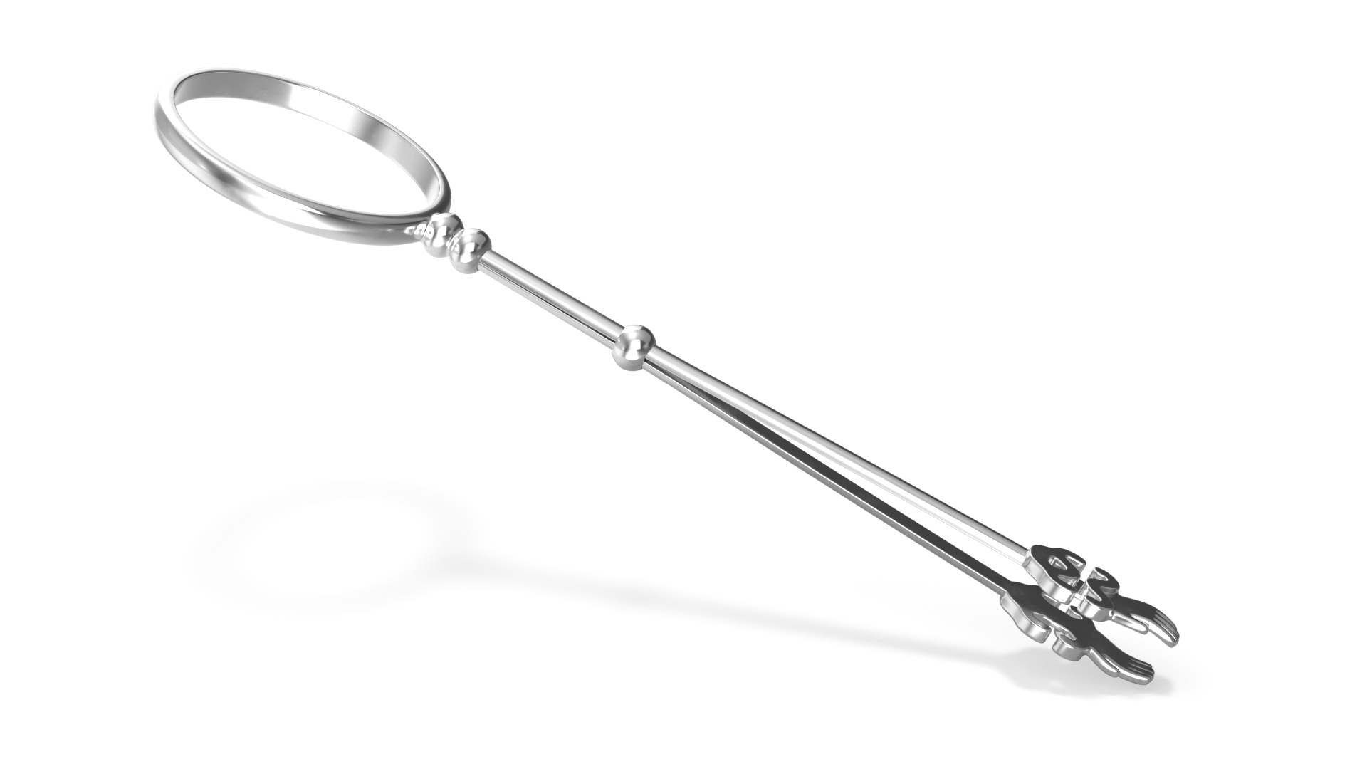 3D Vintage Silver Ring Cigarette Holder
