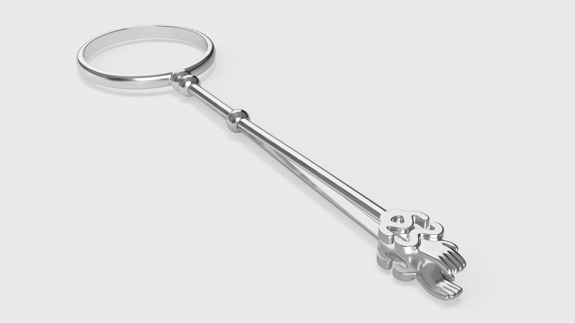 3D Vintage Silver Ring Cigarette Holder
