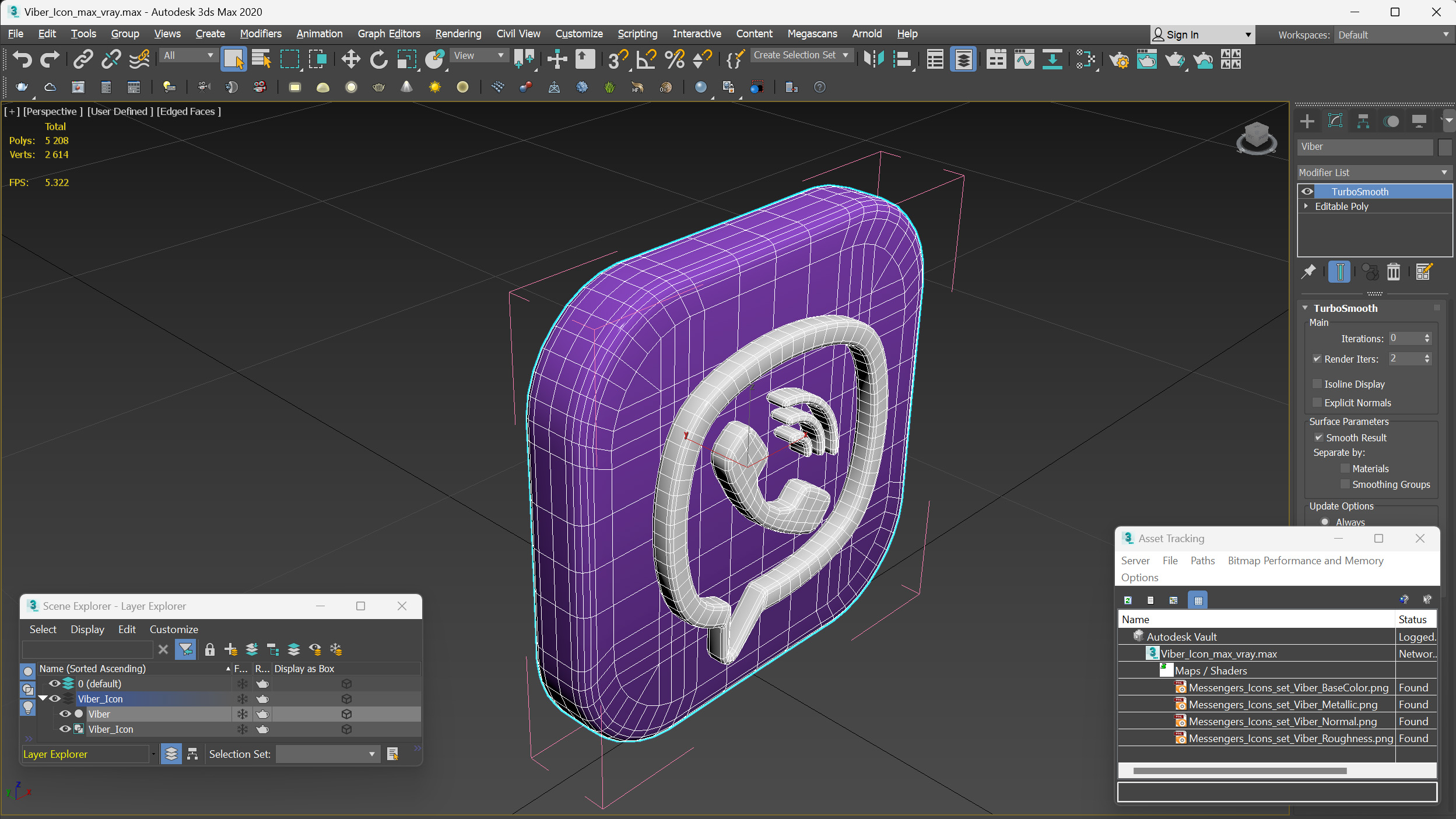 3D model Viber Icon