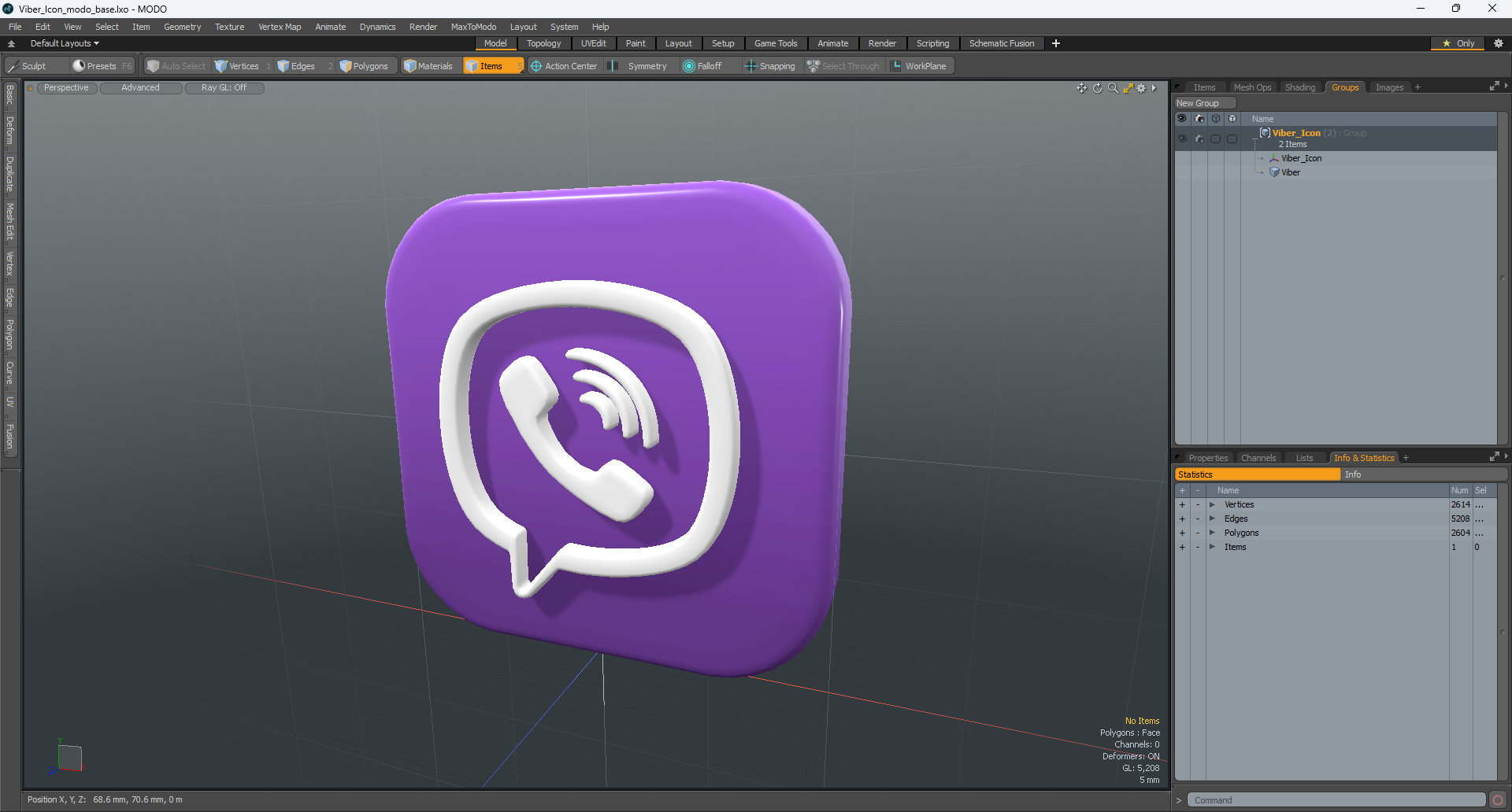 3D model Viber Icon