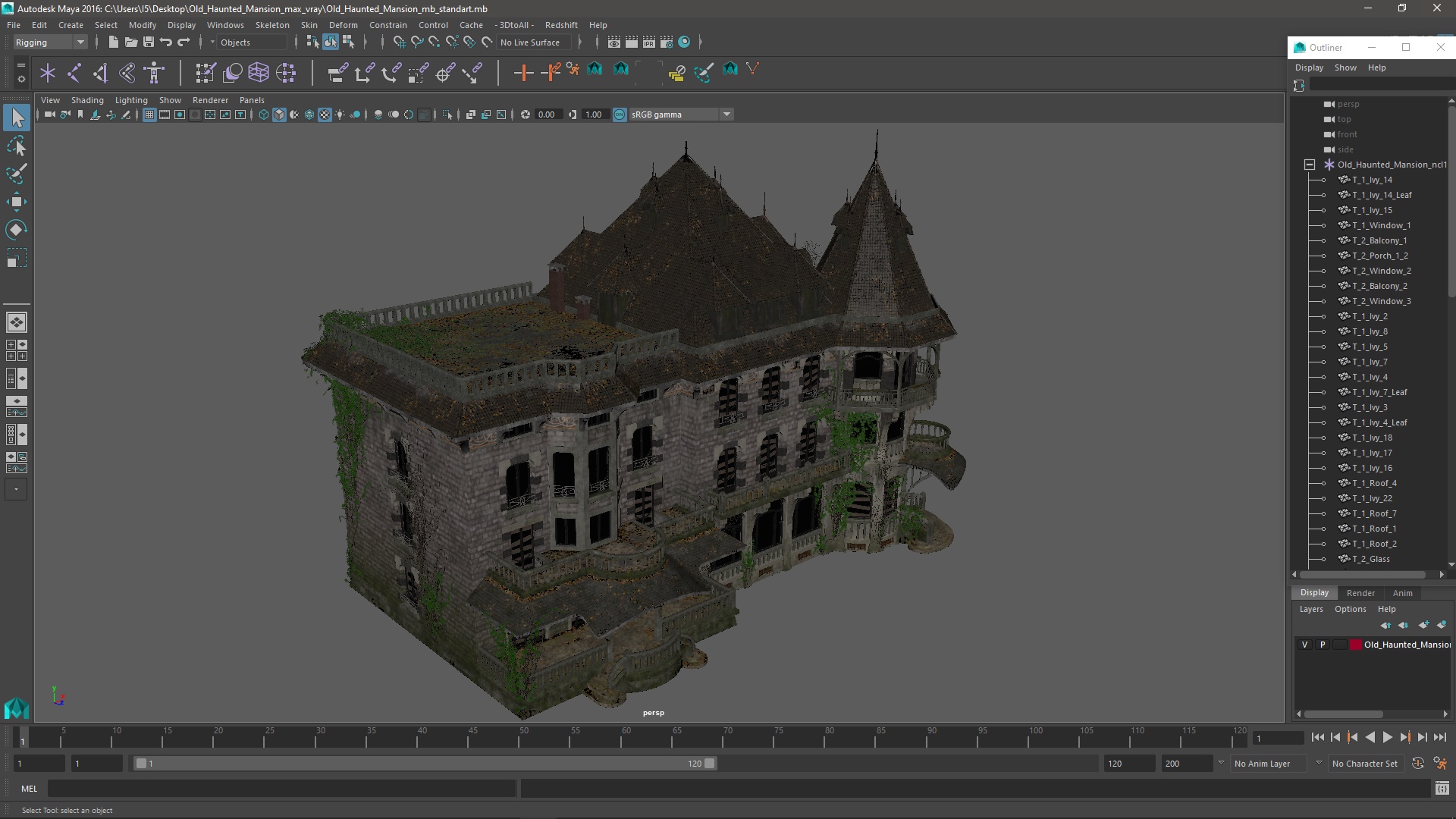 Old Haunted Mansion 3D model